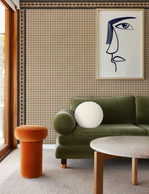 Showplace Drive_Grid Cream and Rust_Vertical and Horizontal Border Rendering