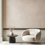Showplace Drive wallpaper border Geo Border living room horizontal install